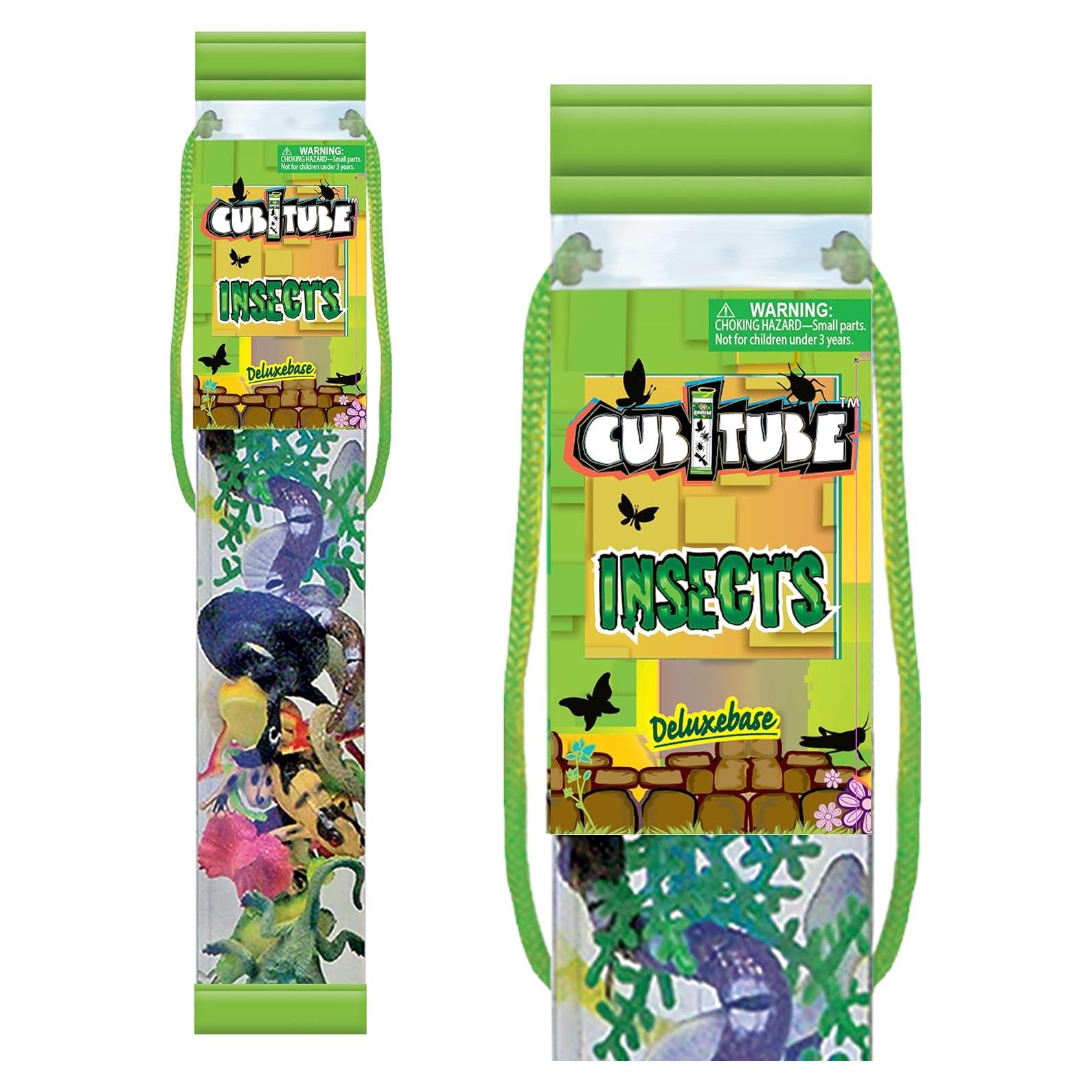 Juego de Figuras de Insectos Deluxebase - 12 Miniaturas con Tubo