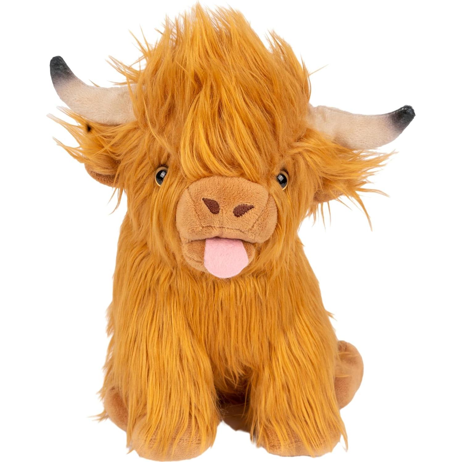 Peluches de Vaca de las Tierras Altas COSGOO 30 cm Suave