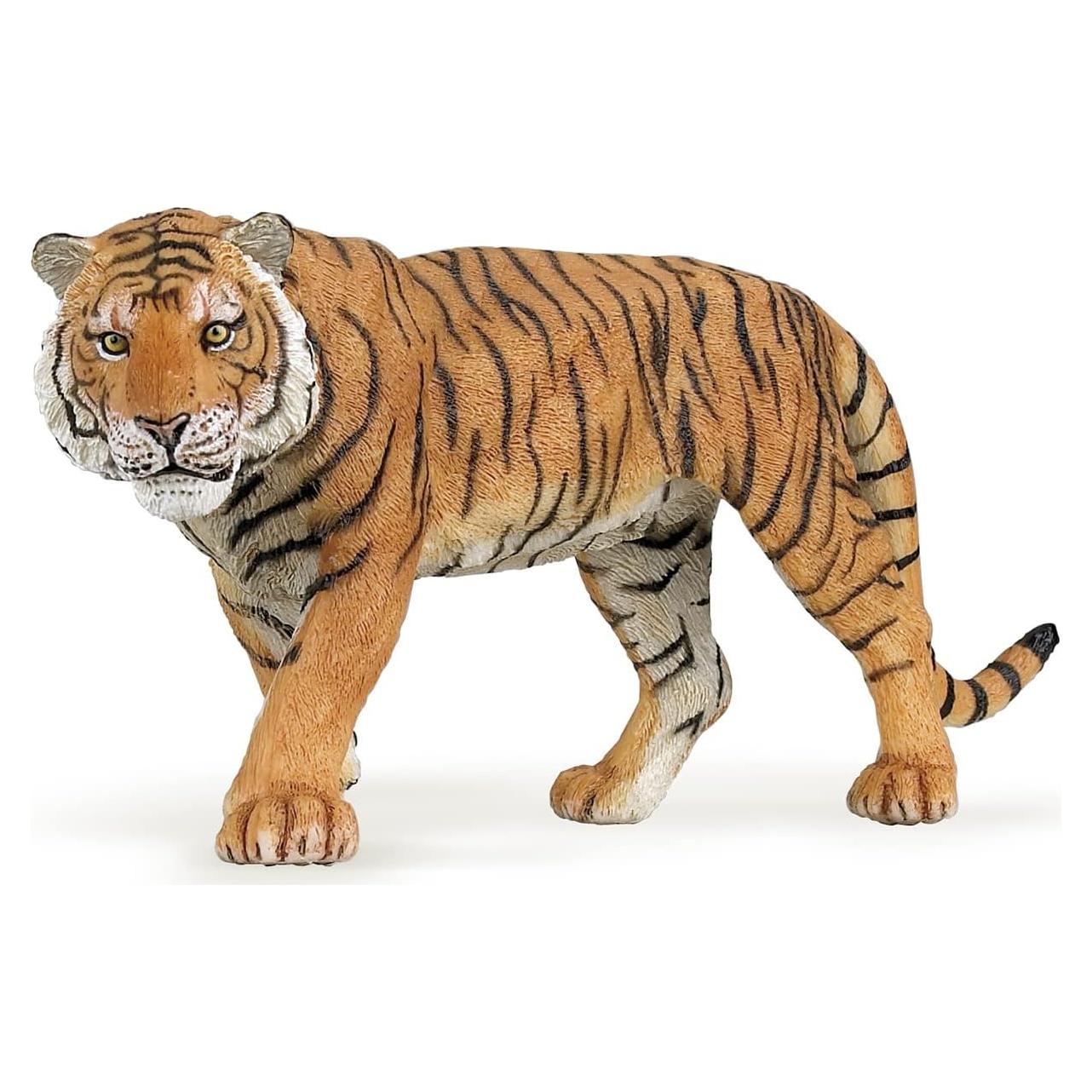 Figura de Tigre Papo 15.6x4.29x6.8cm Pintada a Mano