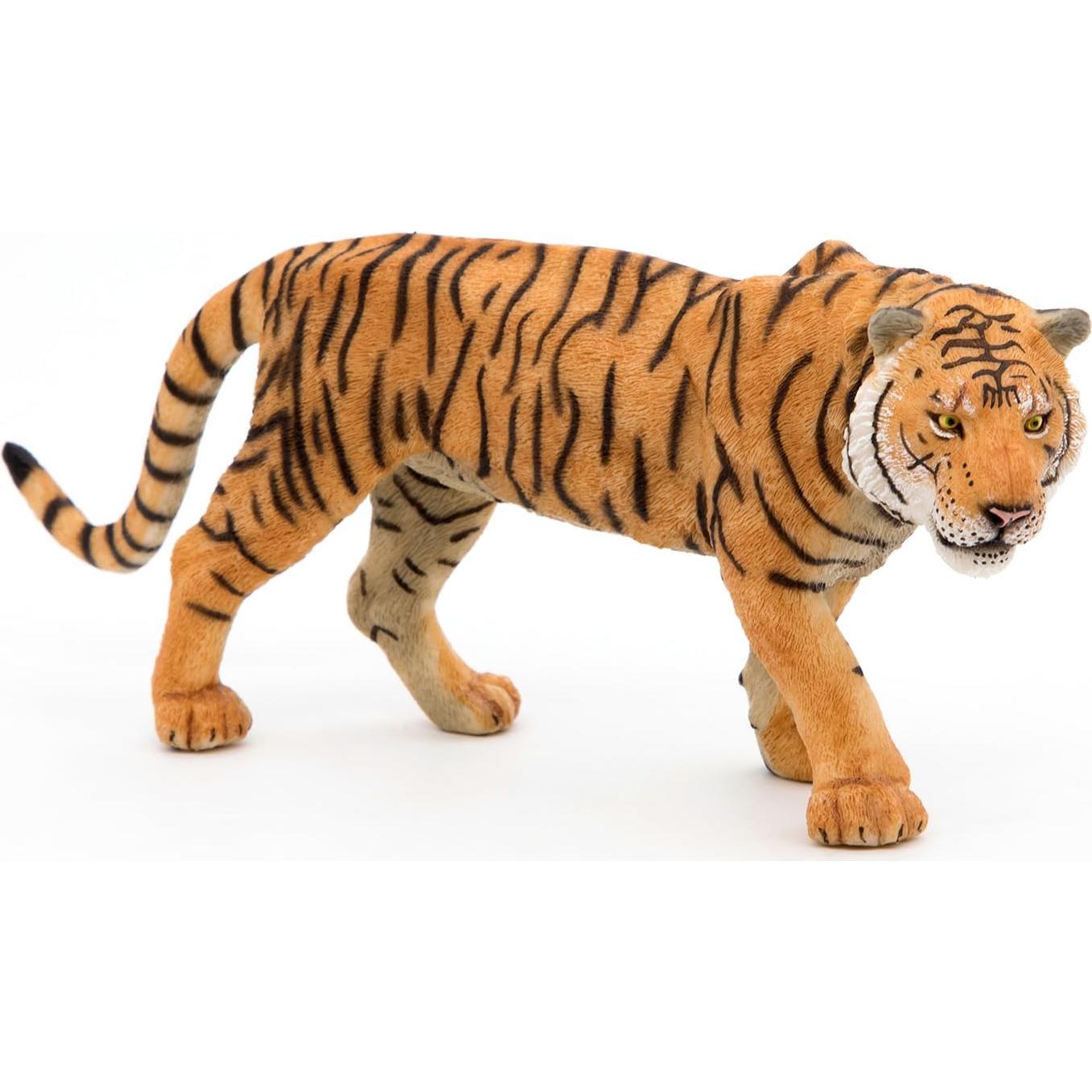 Figura de Tigre Papo 15.6x4.29x6.8cm Pintada a Mano