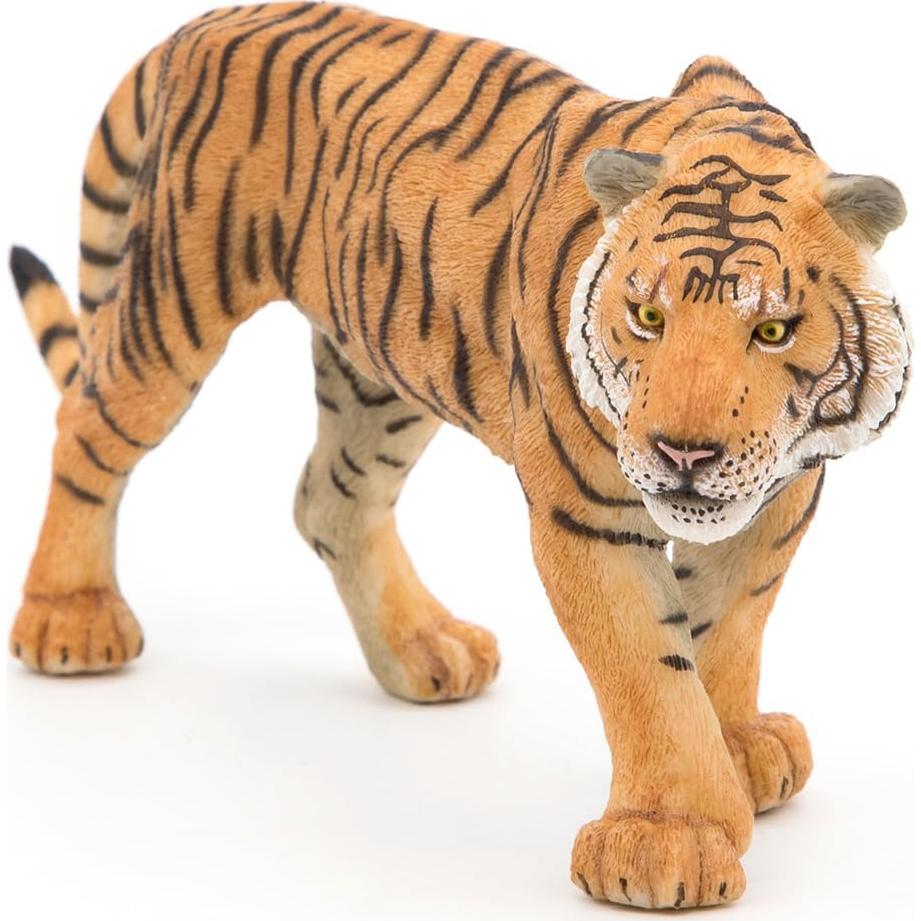 Figura de Tigre Papo 15.6x4.29x6.8cm Pintada a Mano