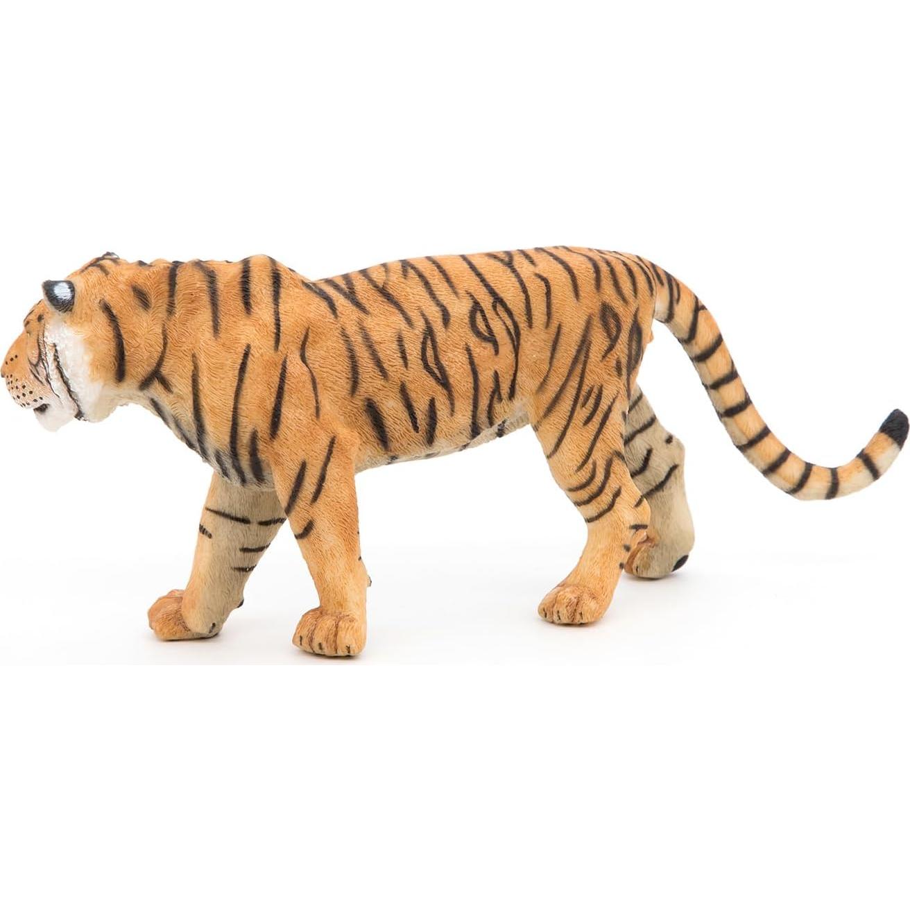 Figura de Tigre Papo 15.6x4.29x6.8cm Pintada a Mano