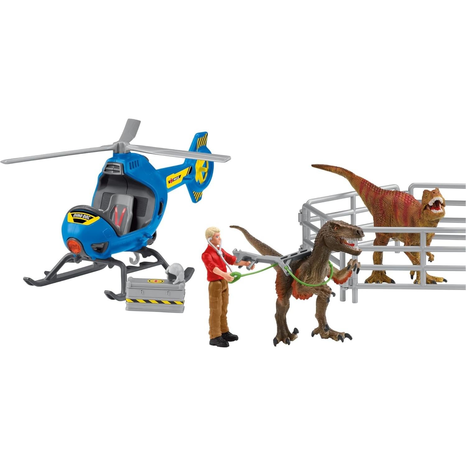 Helicóptero de Rescate Dino Schleich 28x11x23cm
