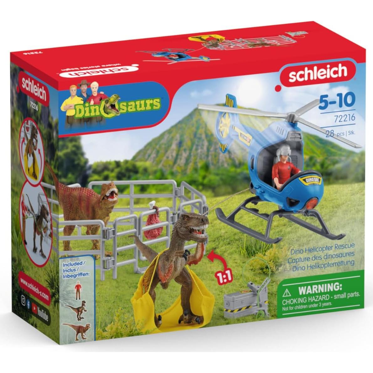 Helicóptero de Rescate Dino Schleich 28x11x23cm