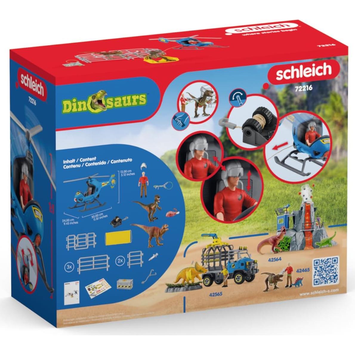 Helicóptero de Rescate Dino Schleich 28x11x23cm