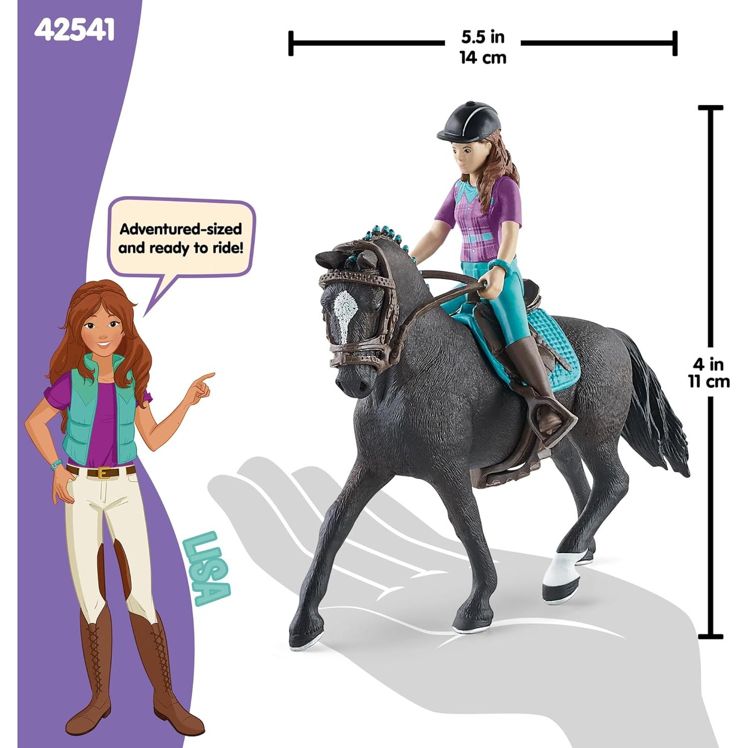 Set de Juego Schleich Horse Club Lisa y Storm 10 Piezas