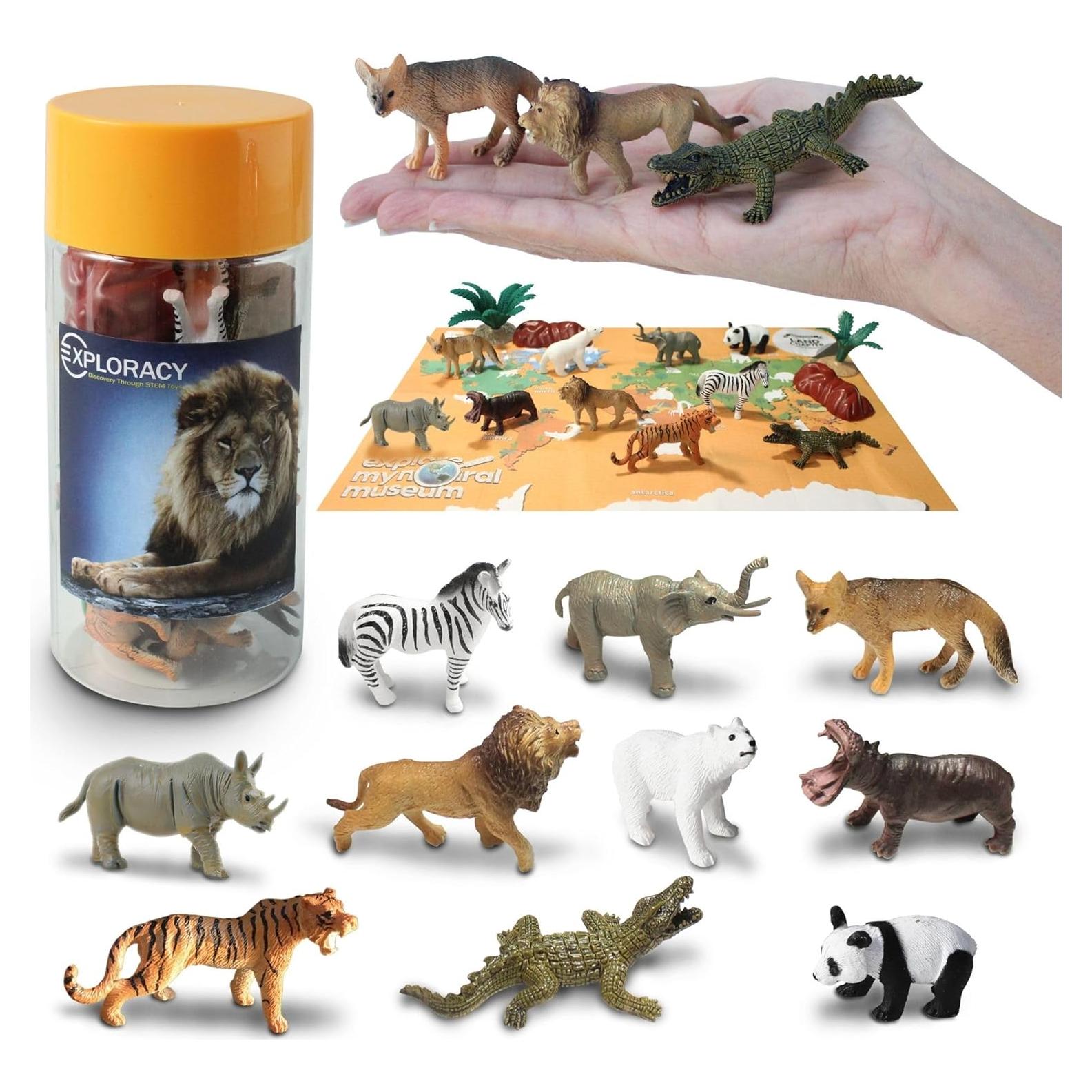 Figuras de Animales Salvajes Mini 10 Piezas Sungate 3+