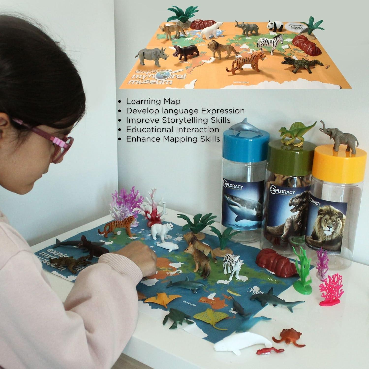 Figuras de Animales Salvajes Mini 10 Piezas Sungate 3+