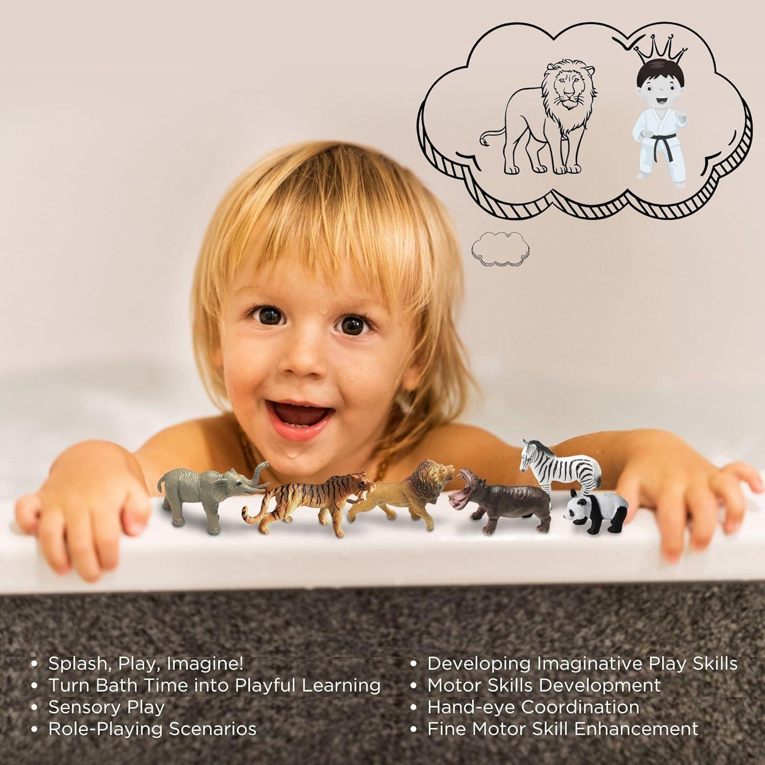 Figuras de Animales Salvajes Mini 10 Piezas Sungate 3+