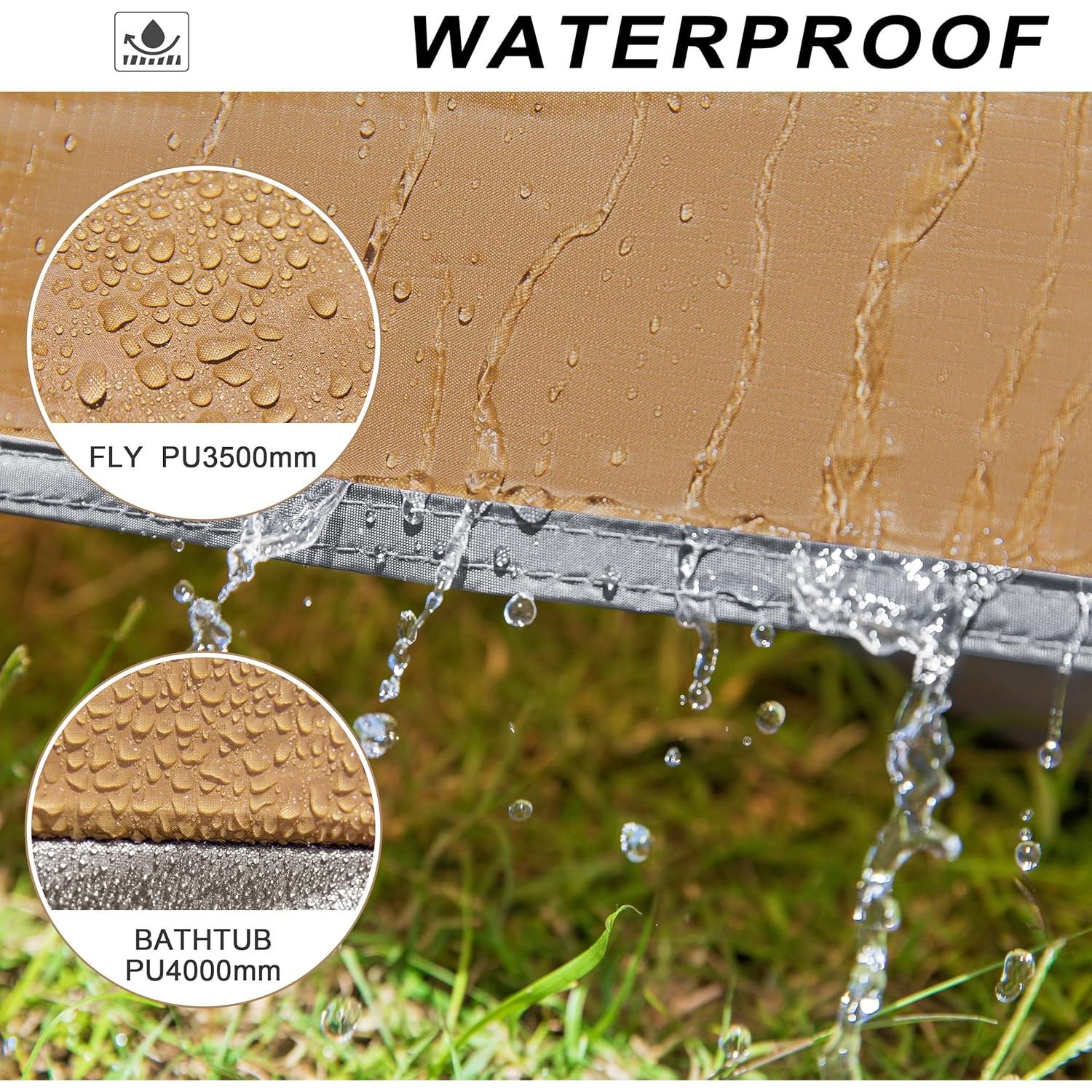 Tienda Camping Camppal 3 Personas Impermeable 4 Estaciones