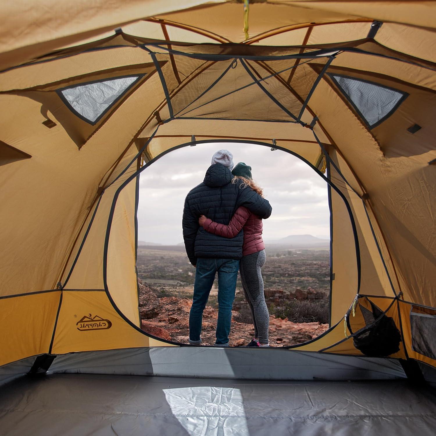 Tienda Camping Camppal 3 Personas Impermeable 4 Estaciones