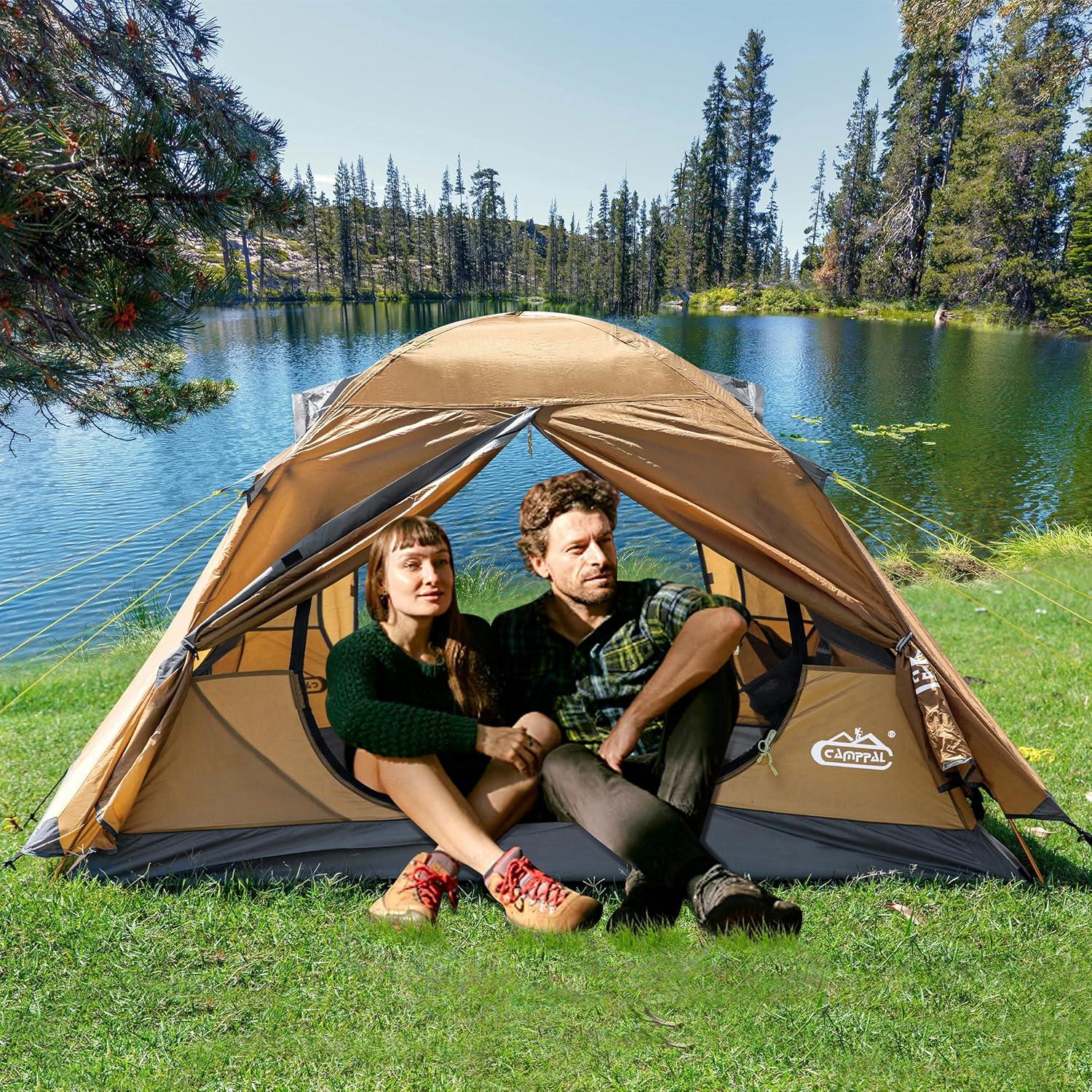 Tienda Camping Camppal 3 Personas Impermeable 4 Estaciones