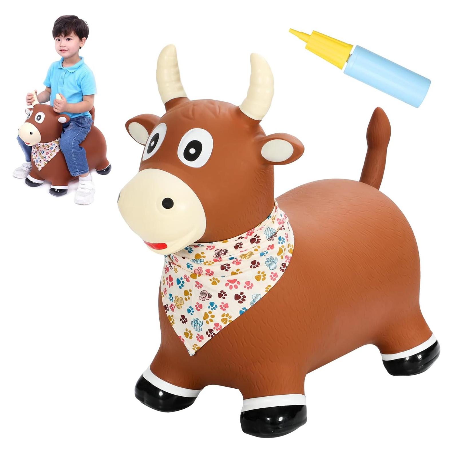 INPANY Juguete Inflable Toro para Niños 1-2 Años