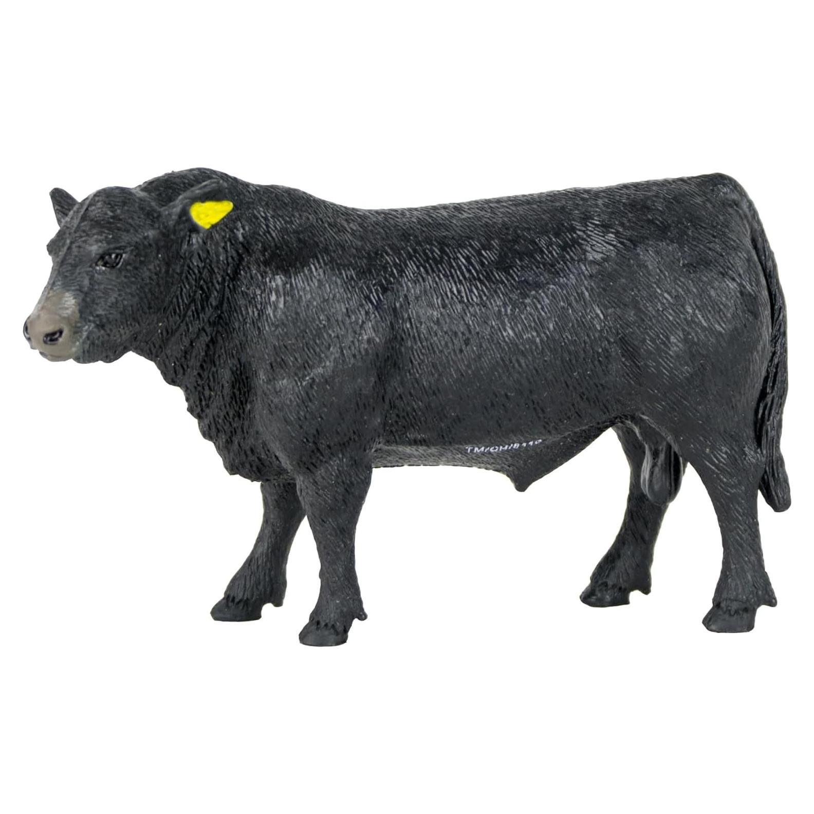Figurita Toro Angus Big Country Toys 1:20 Pintada a Mano