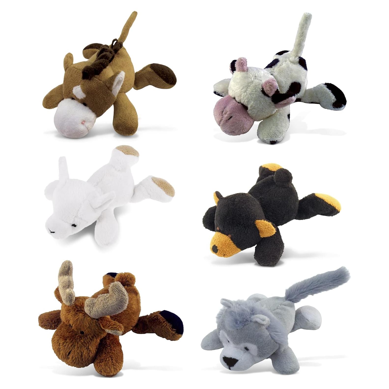 DolliBu Imán de Peluche Animales Salvajes Set de 6 Piezas