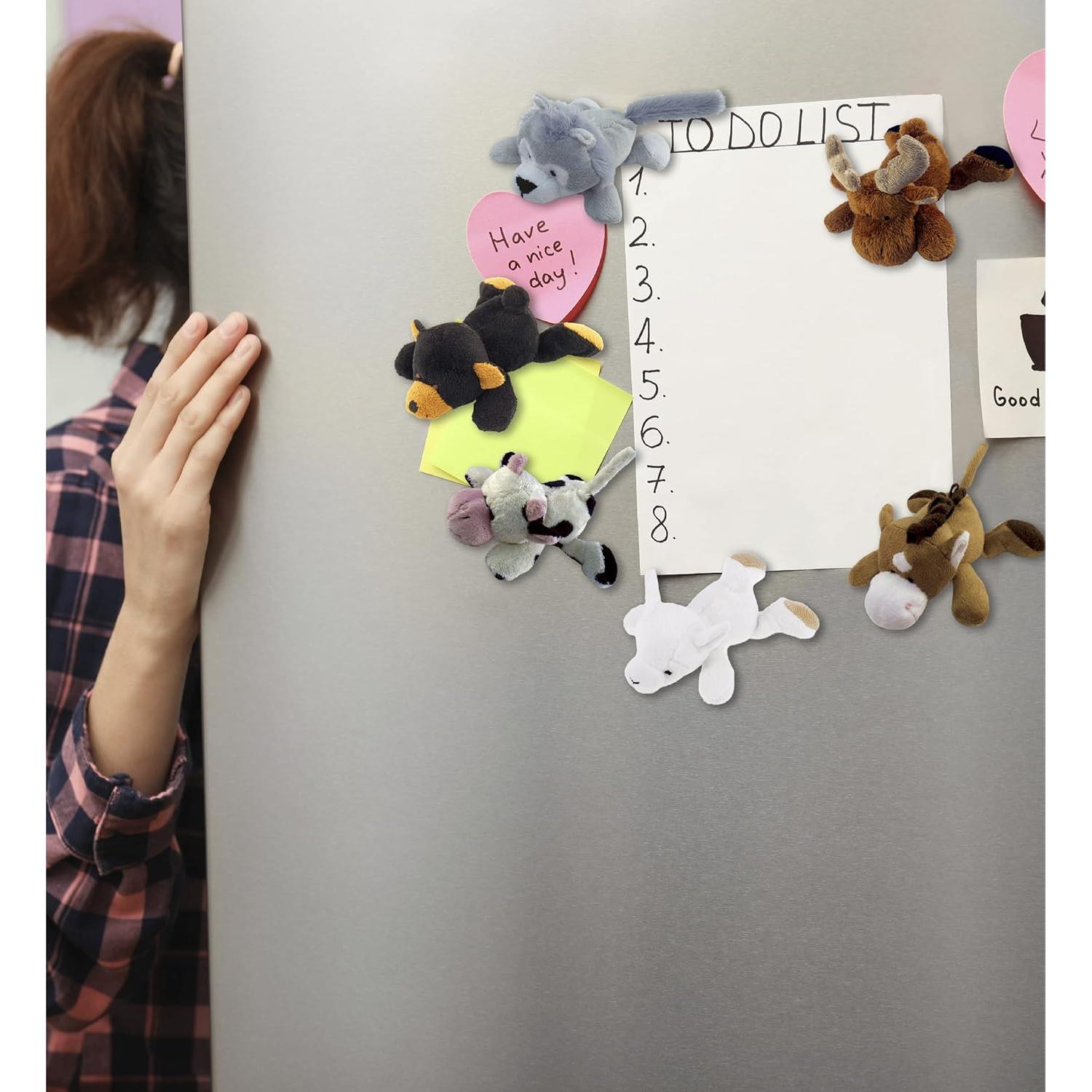 DolliBu Imán de Peluche Animales Salvajes Set de 6 Piezas