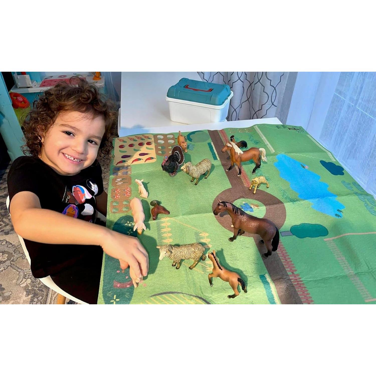 Juego de Figuras de Animales Educativos Variety4all 14 Piezas