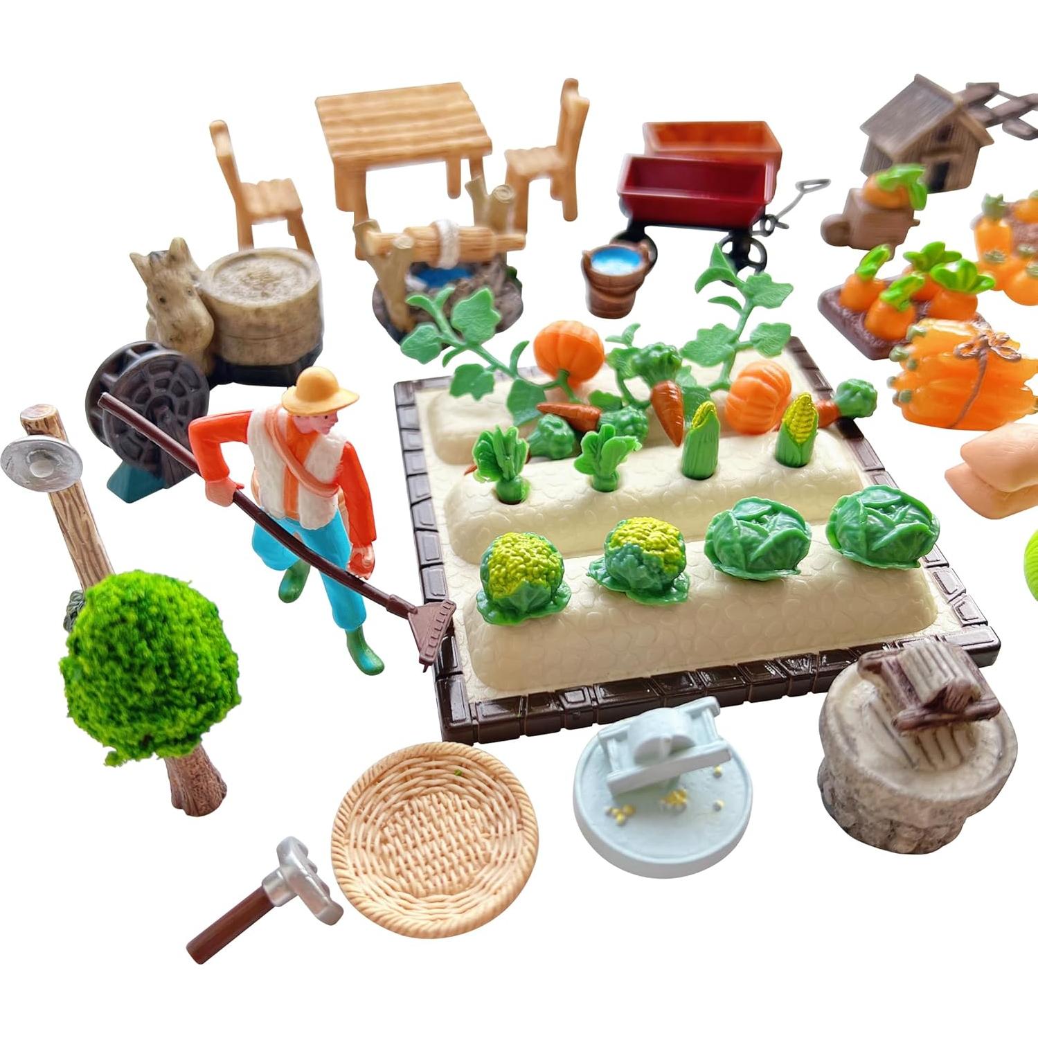 85 Piezas Juguetes de Granja Miniatura Anrher DIY