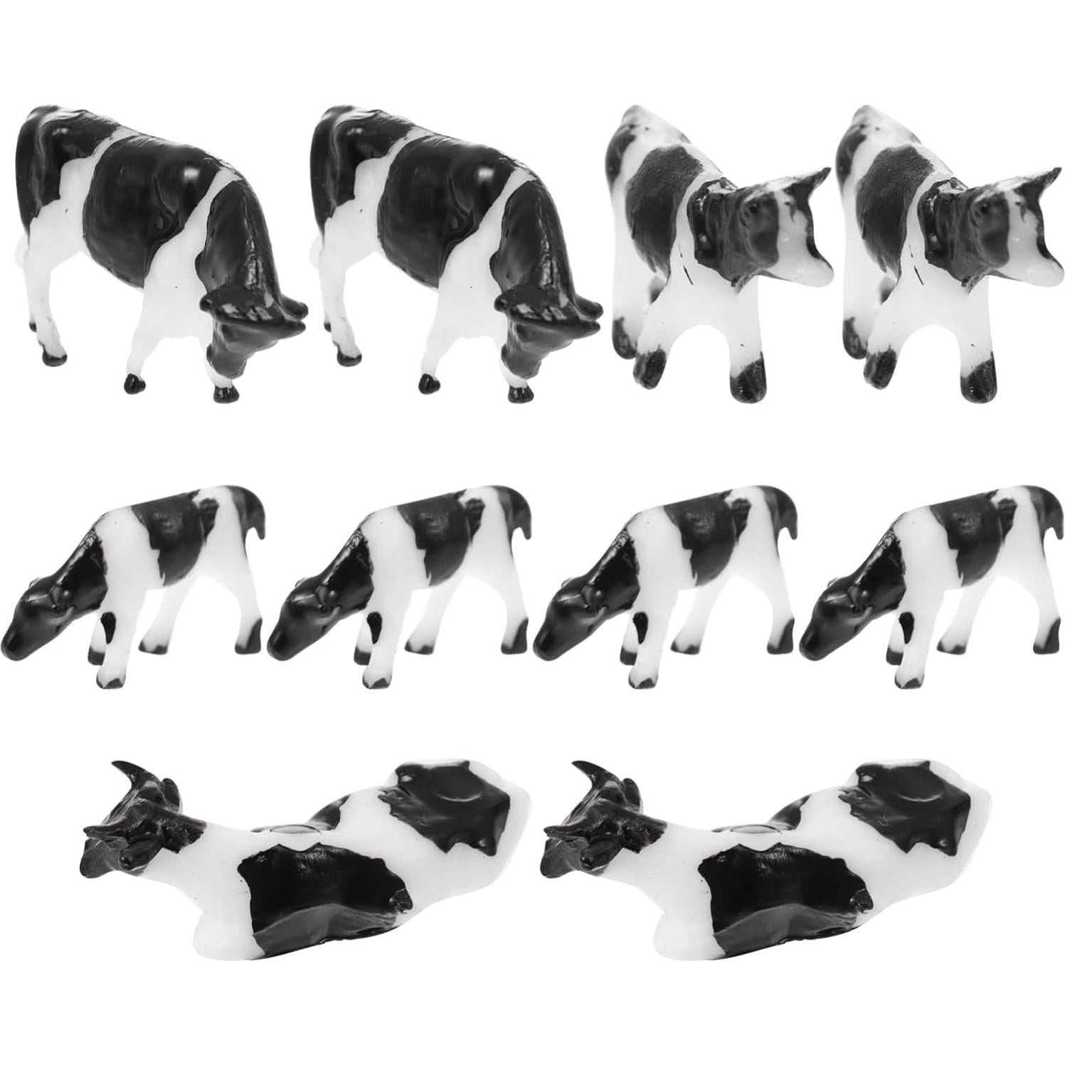 Figuras de Vaca Toyvian 20 PCS Mini Animales de Granja