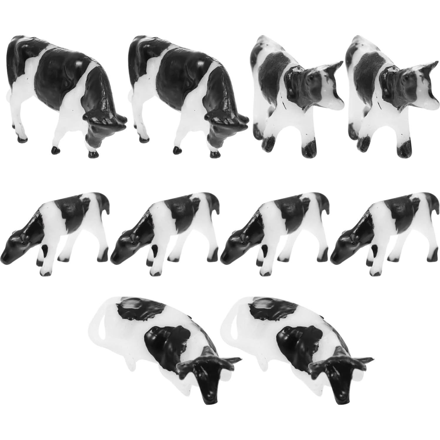 Figuras de Vaca Toyvian 20 PCS Mini Animales de Granja