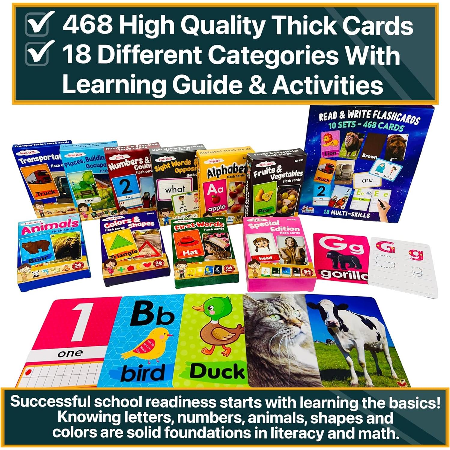 Tarjetas Didácticas Jumbo Scholar Bee 468 Piezas 2-4 Años