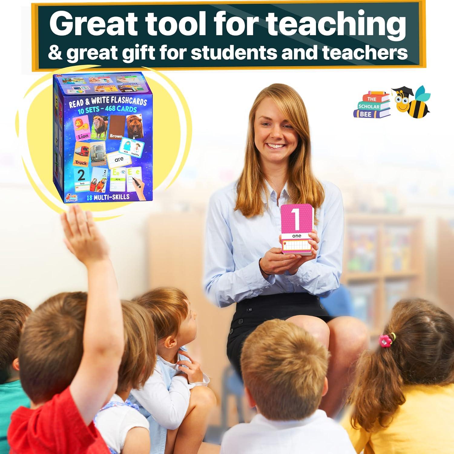 Tarjetas Didácticas Jumbo Scholar Bee 468 Piezas 2-4 Años