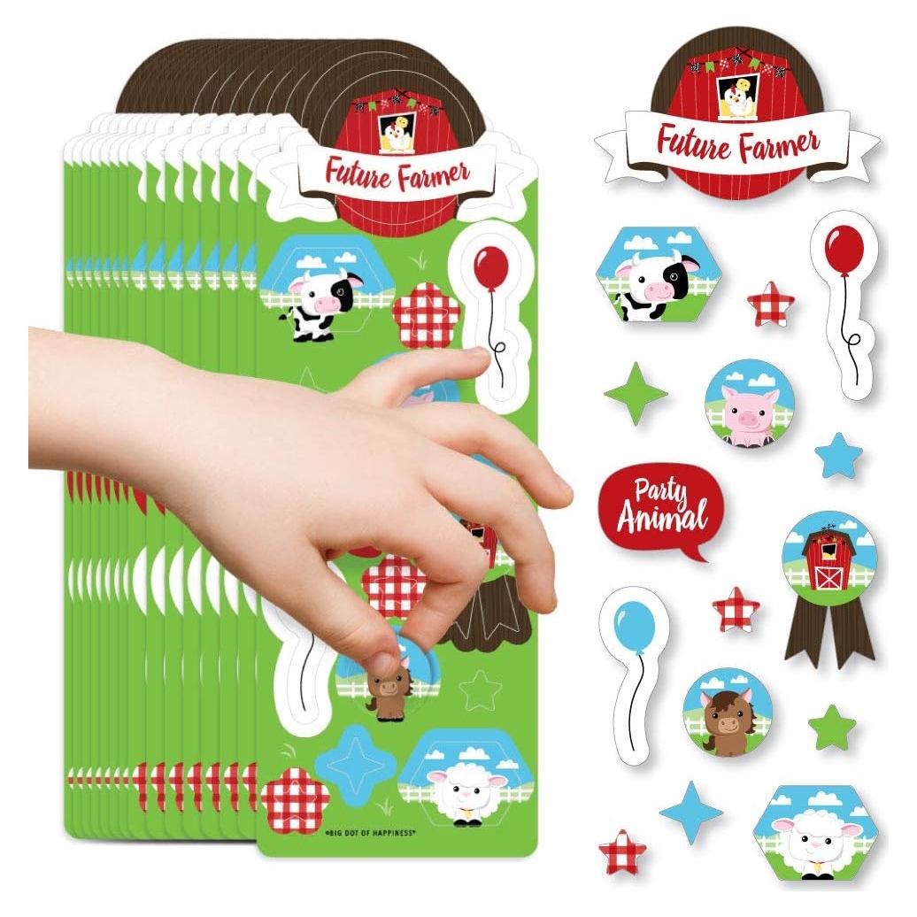 Pegatinas Animales de Granja - Gran Punto de Felicidad - 256 Pzas