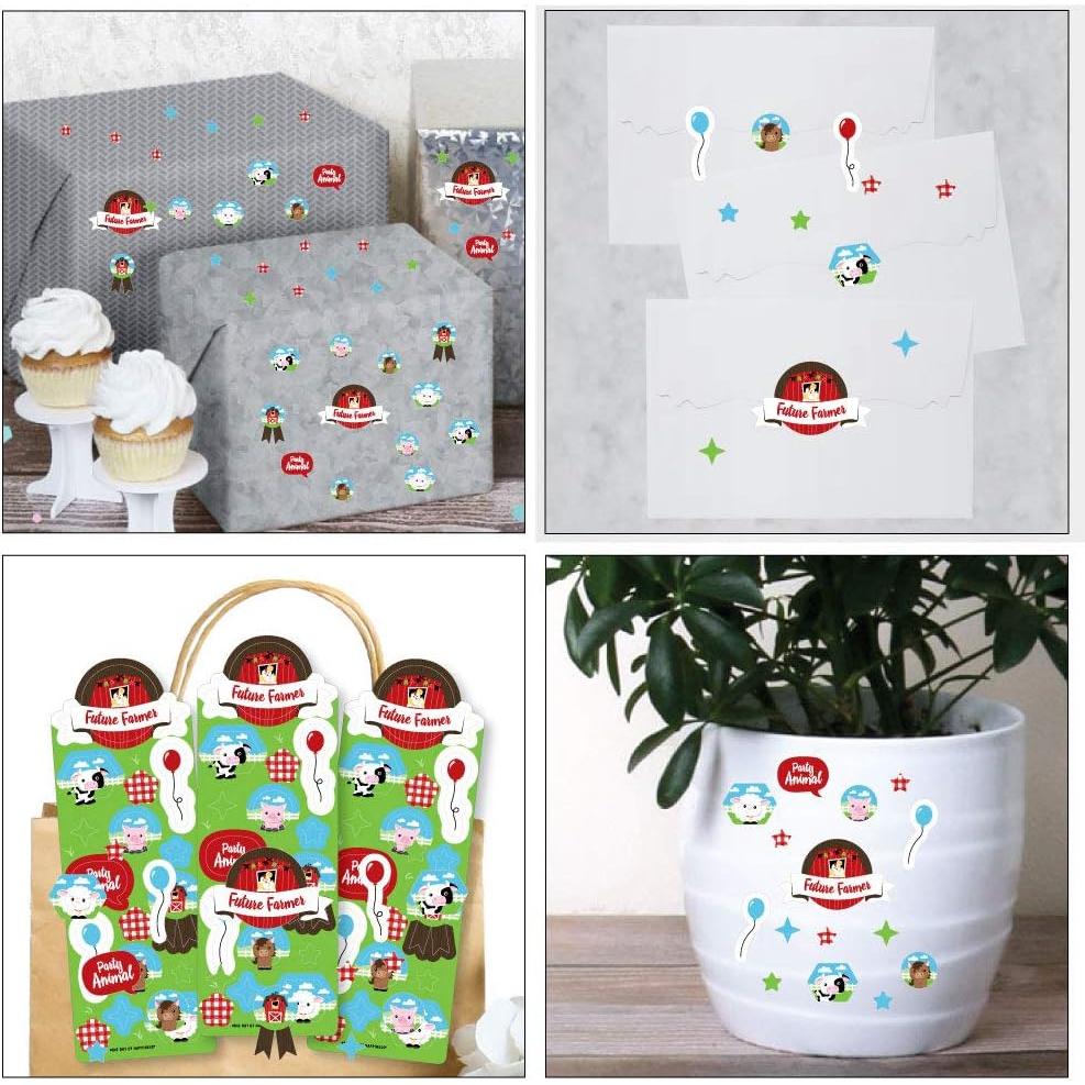 Pegatinas Animales de Granja - Gran Punto de Felicidad - 256 Pzas