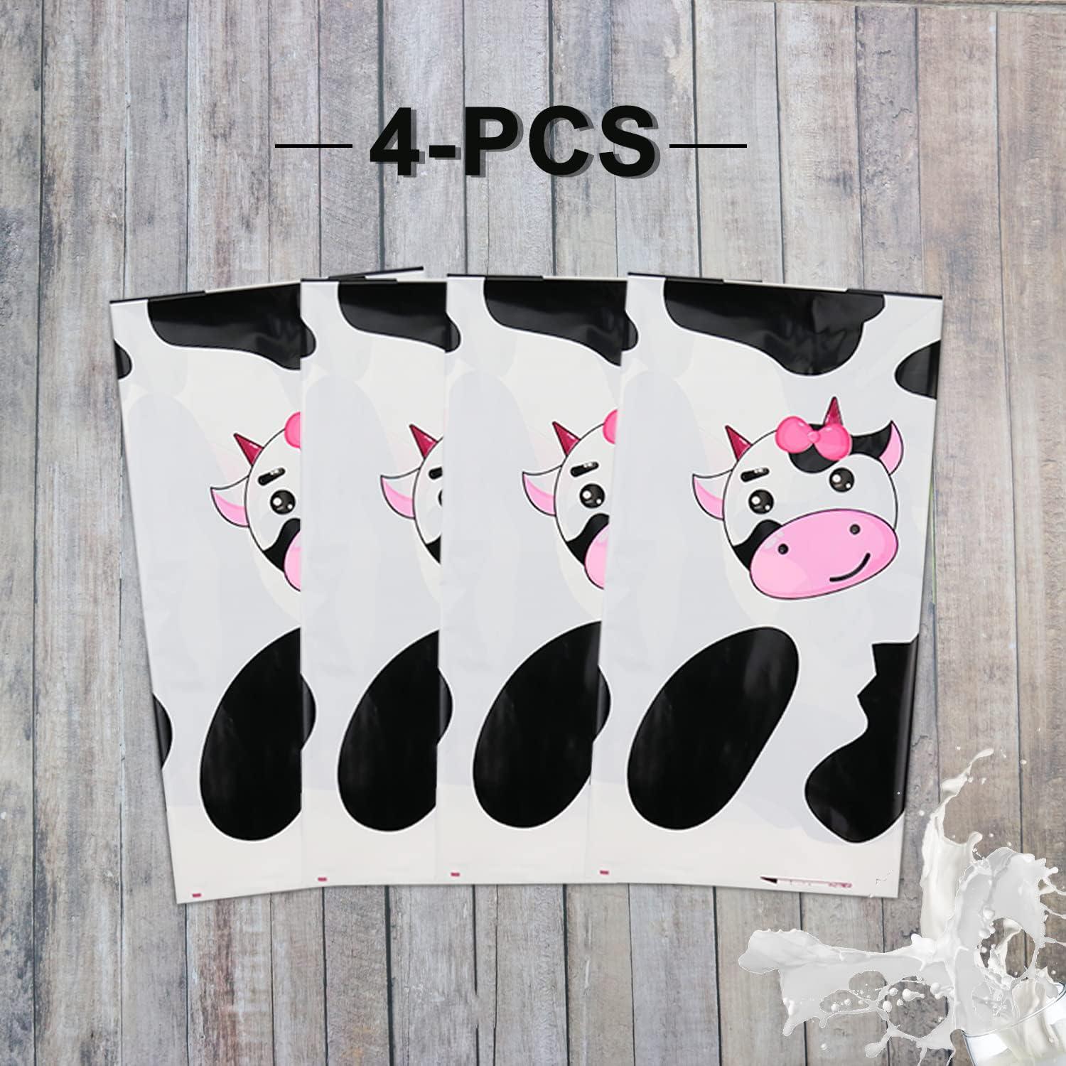 Mantel de Plástico Inspireyee 218x130 cm 4 Piezas Estampado Vaca