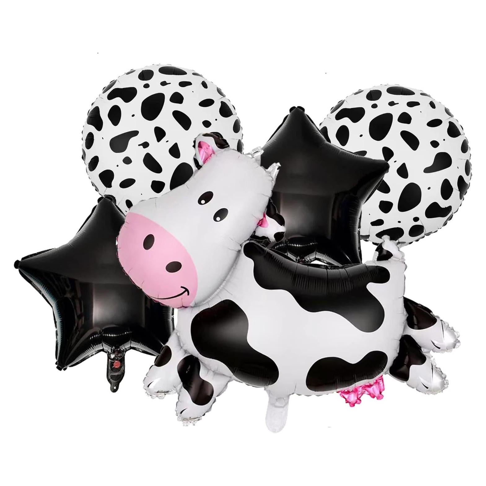 5 Globos de Aluminio Vaca RS para Fiesta de Cumpleaños