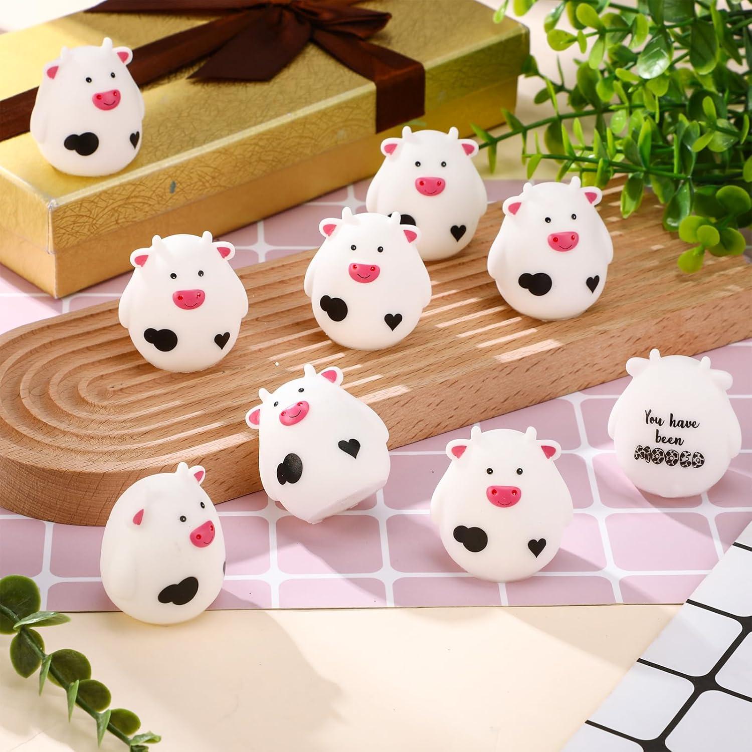 Cholemy 50 Mini Vacas de Goma Coloridas para Regalo