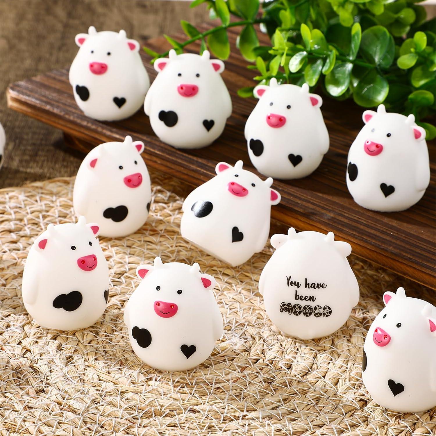 Cholemy 50 Mini Vacas de Goma Coloridas para Regalo