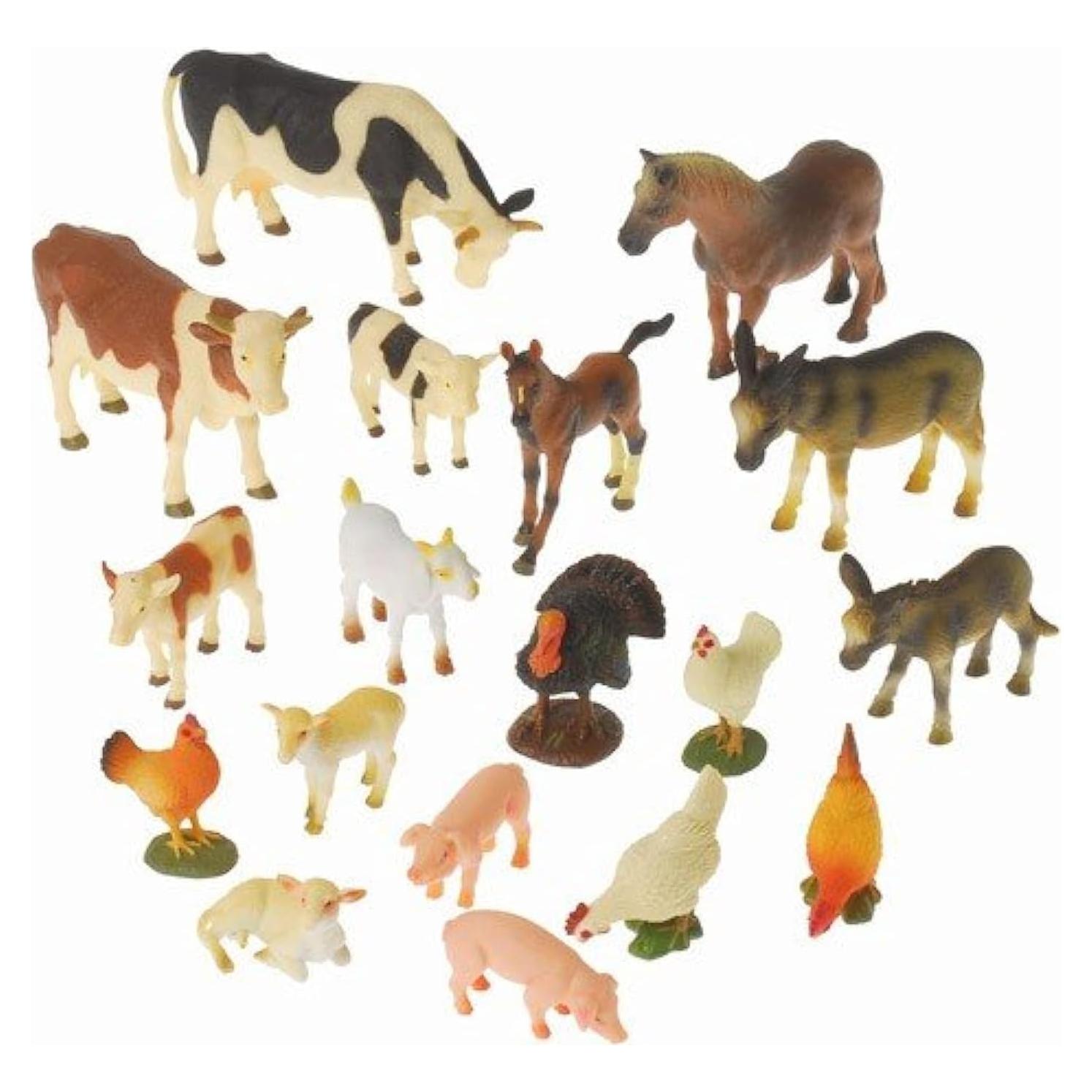 Set de 18 Animales de Granja Constructive Playthings
