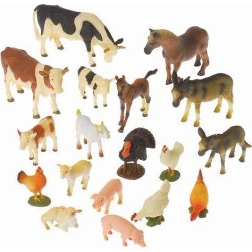 Set de 18 Animales de Granja Constructive Playthings