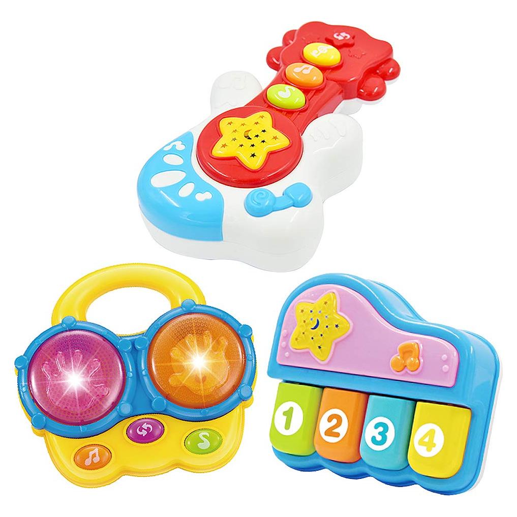 Juego de Instrumentos Musicales para Bebés - Set 3 Piezas