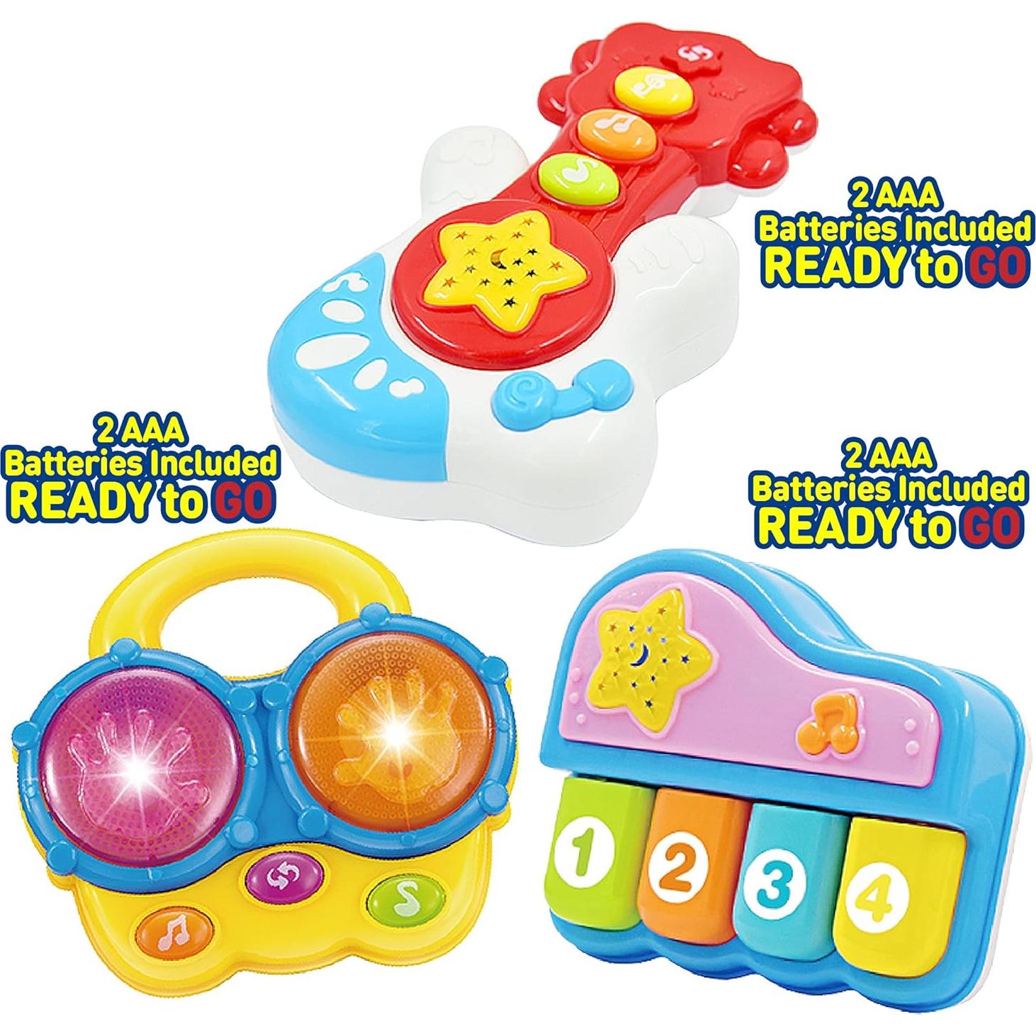 Juego de Instrumentos Musicales para Bebés - Set 3 Piezas