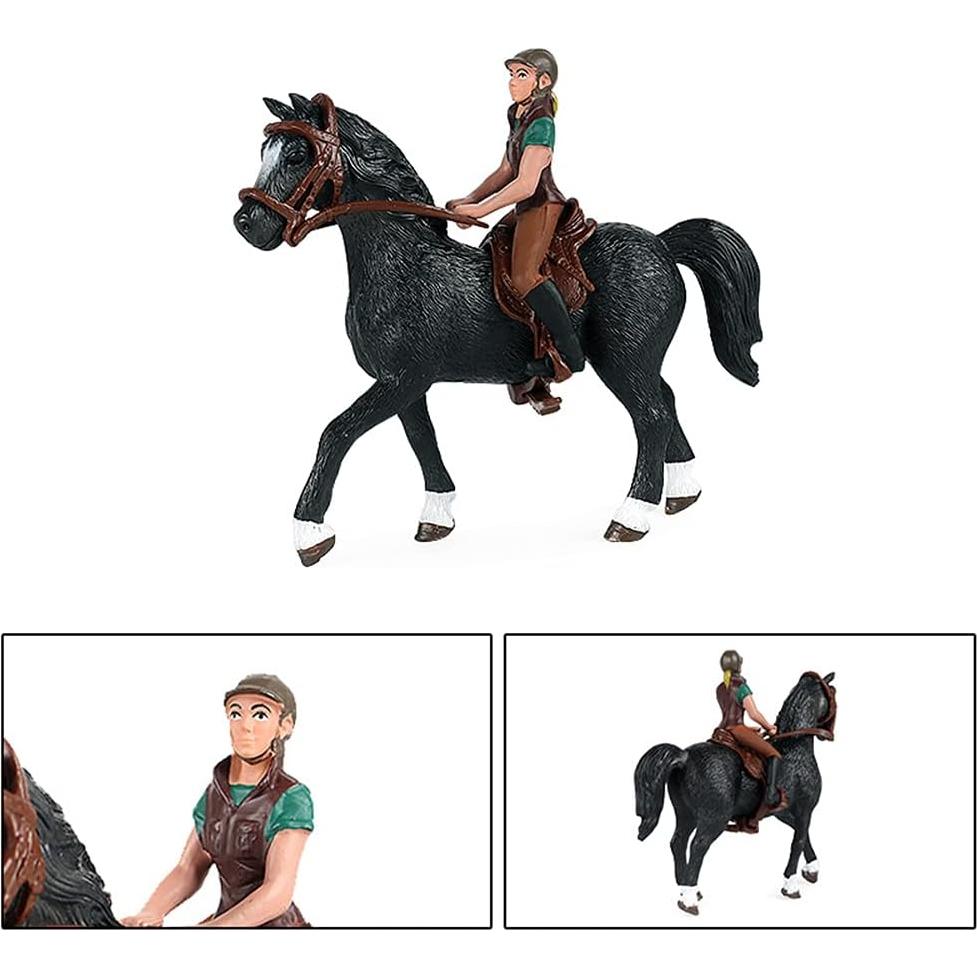 Set de Juguetes de Caballo RCOMG con Vaquero - 2 Figuras