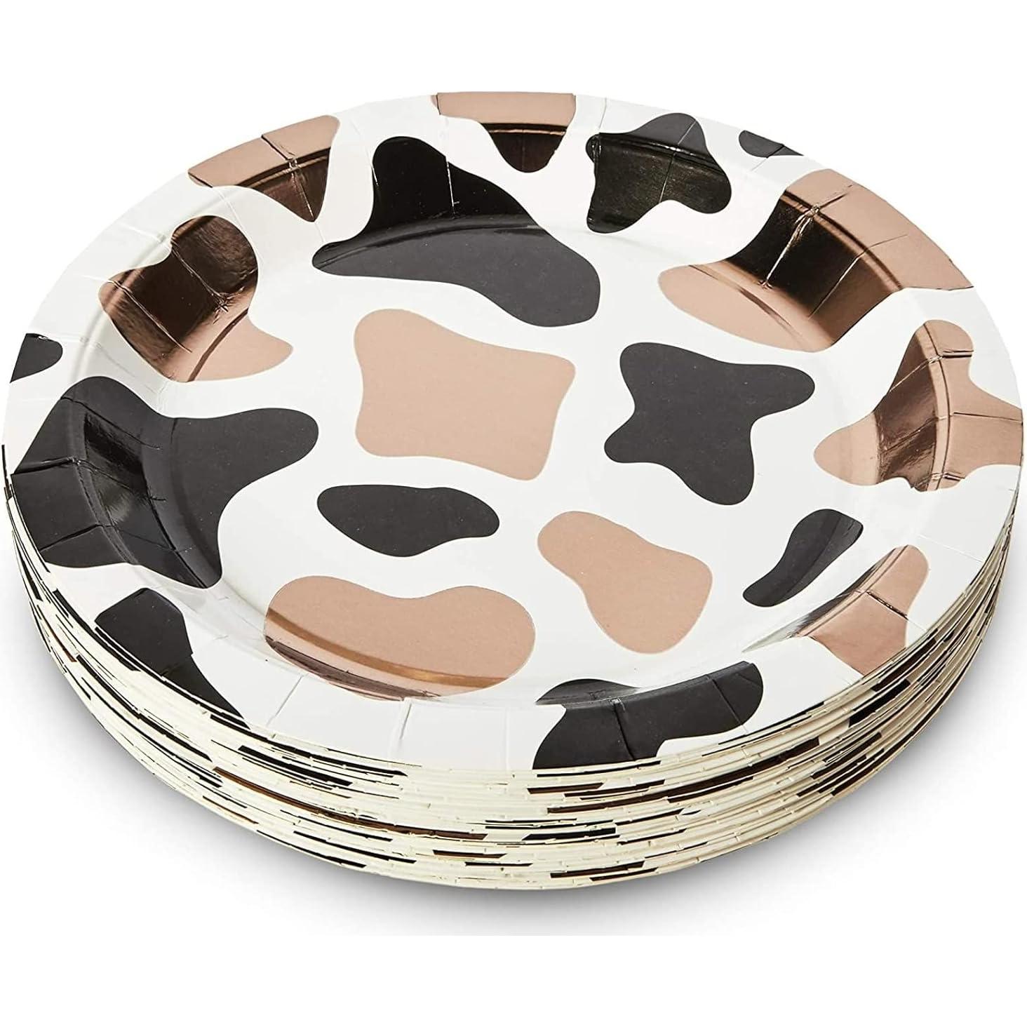 Pack 48 Platos Papel Vaca Blue Panda 22.86 cm Desechables