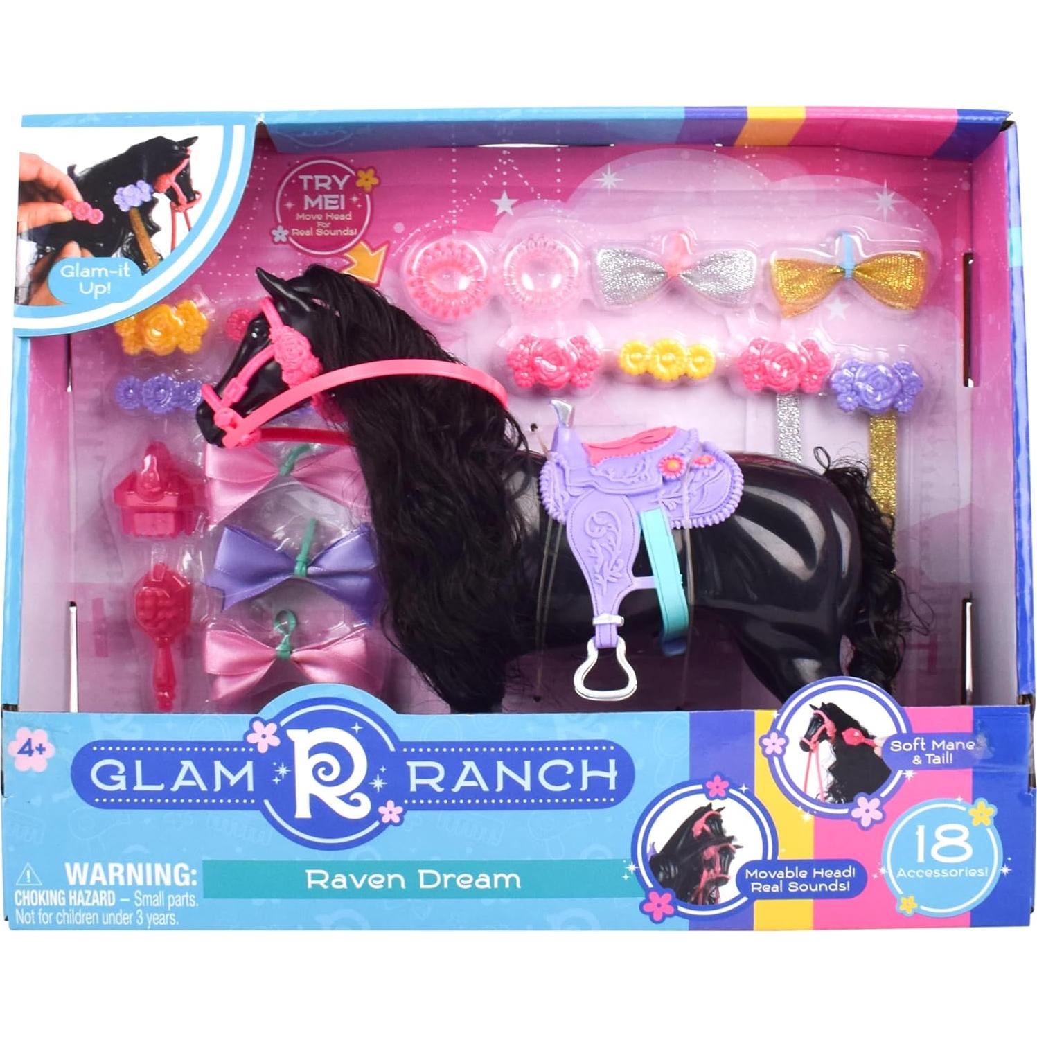 Juguete de Caballo Glam-R-Ranch Sunny Days 18 Piezas