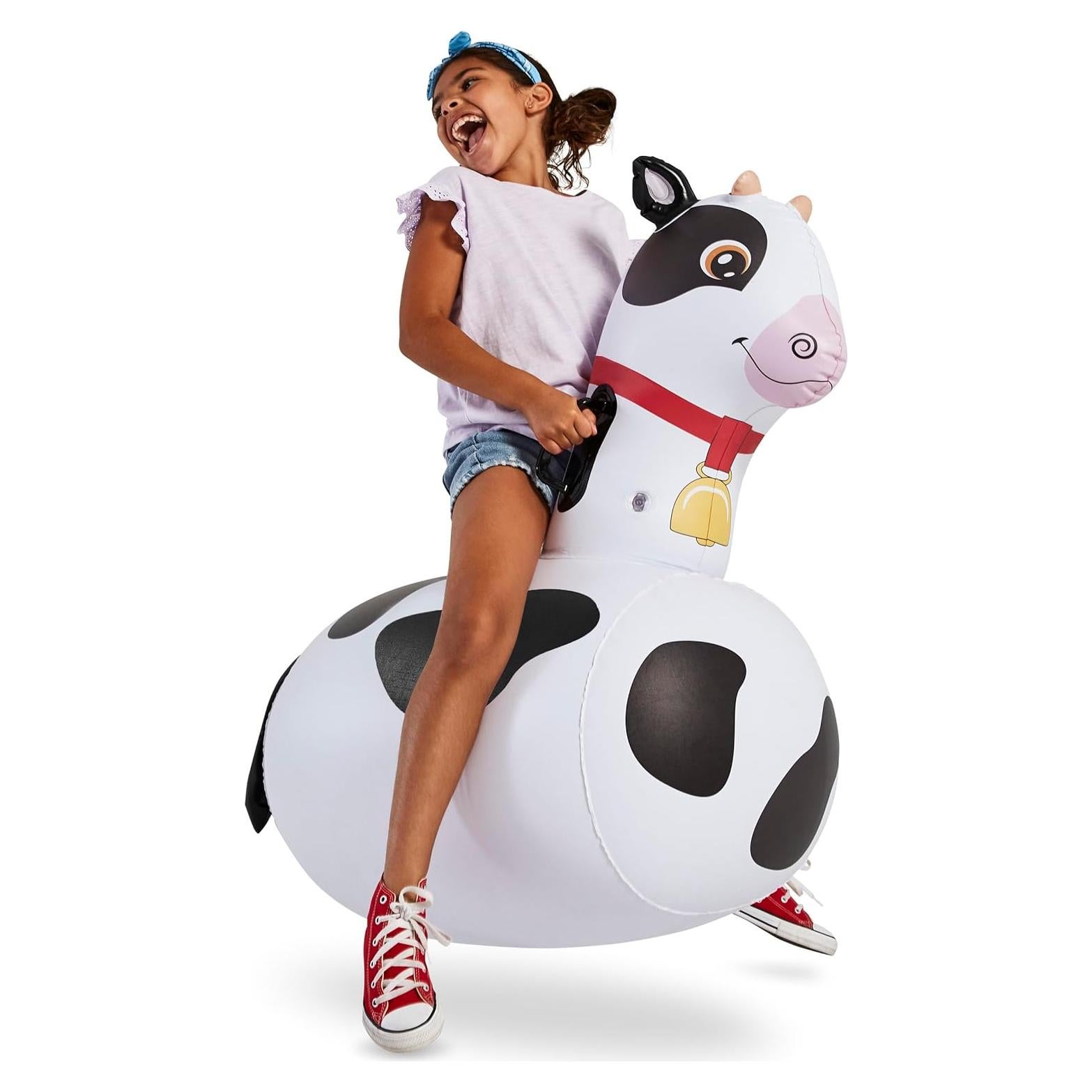 Juguete Saltarín Inflable Vaca Hearthsong 48x114cm