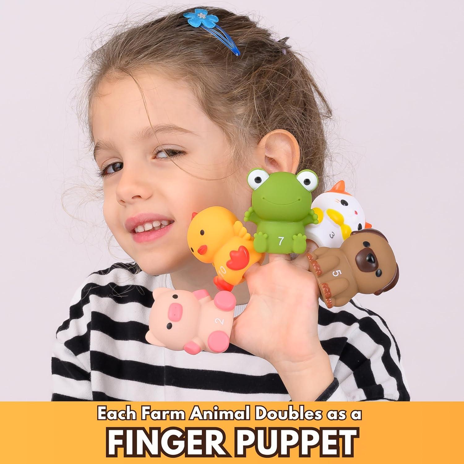 Paquete Juguetes Sensoriales Nutty Toys - Animales de Granja y Tubos Pop