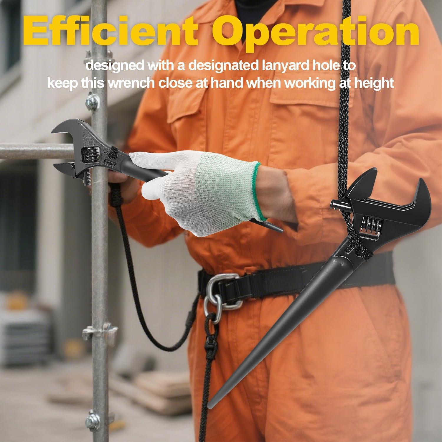 Llave Ajustable Extra Ancha LAIKOU 10" (25.4cm) 36.5mm