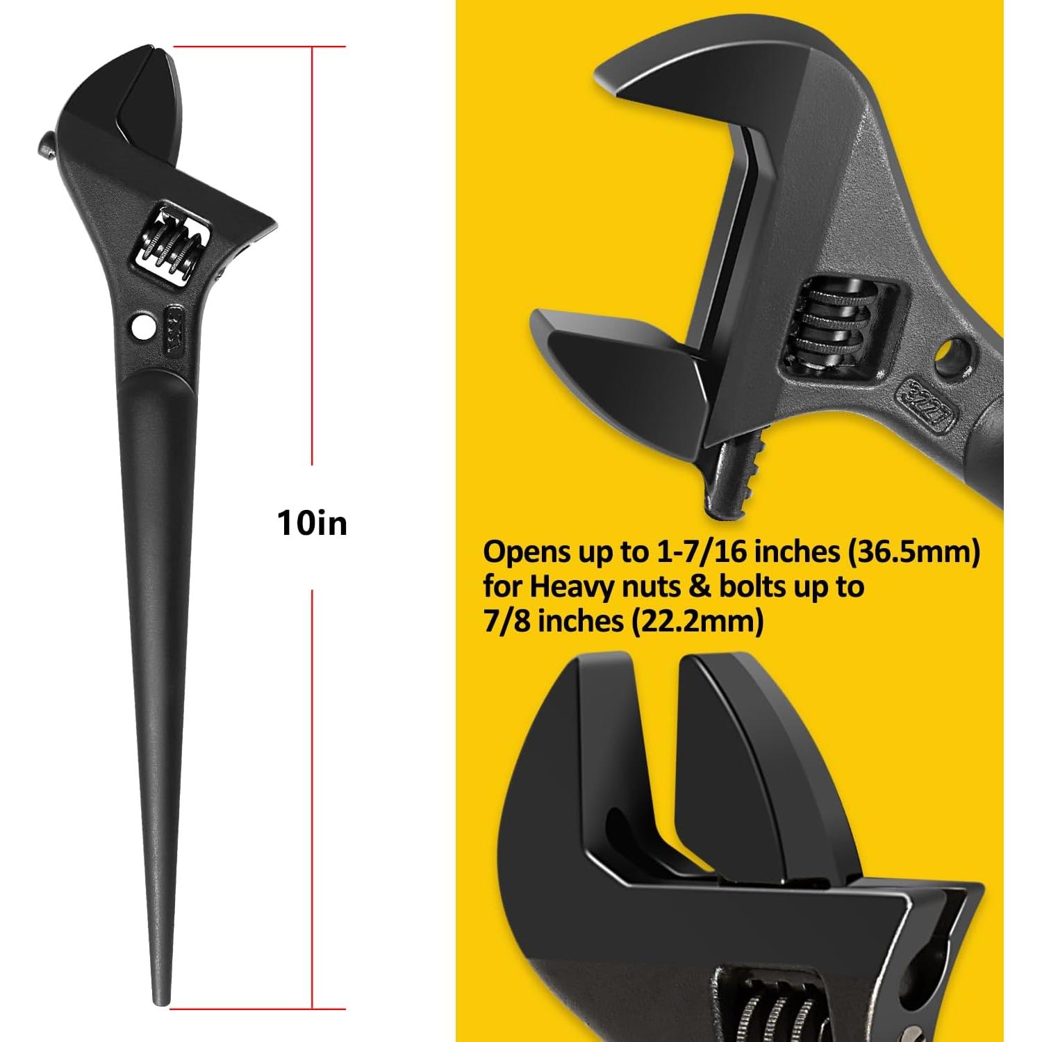 Llave Ajustable Extra Ancha LAIKOU 10" (25.4cm) 36.5mm