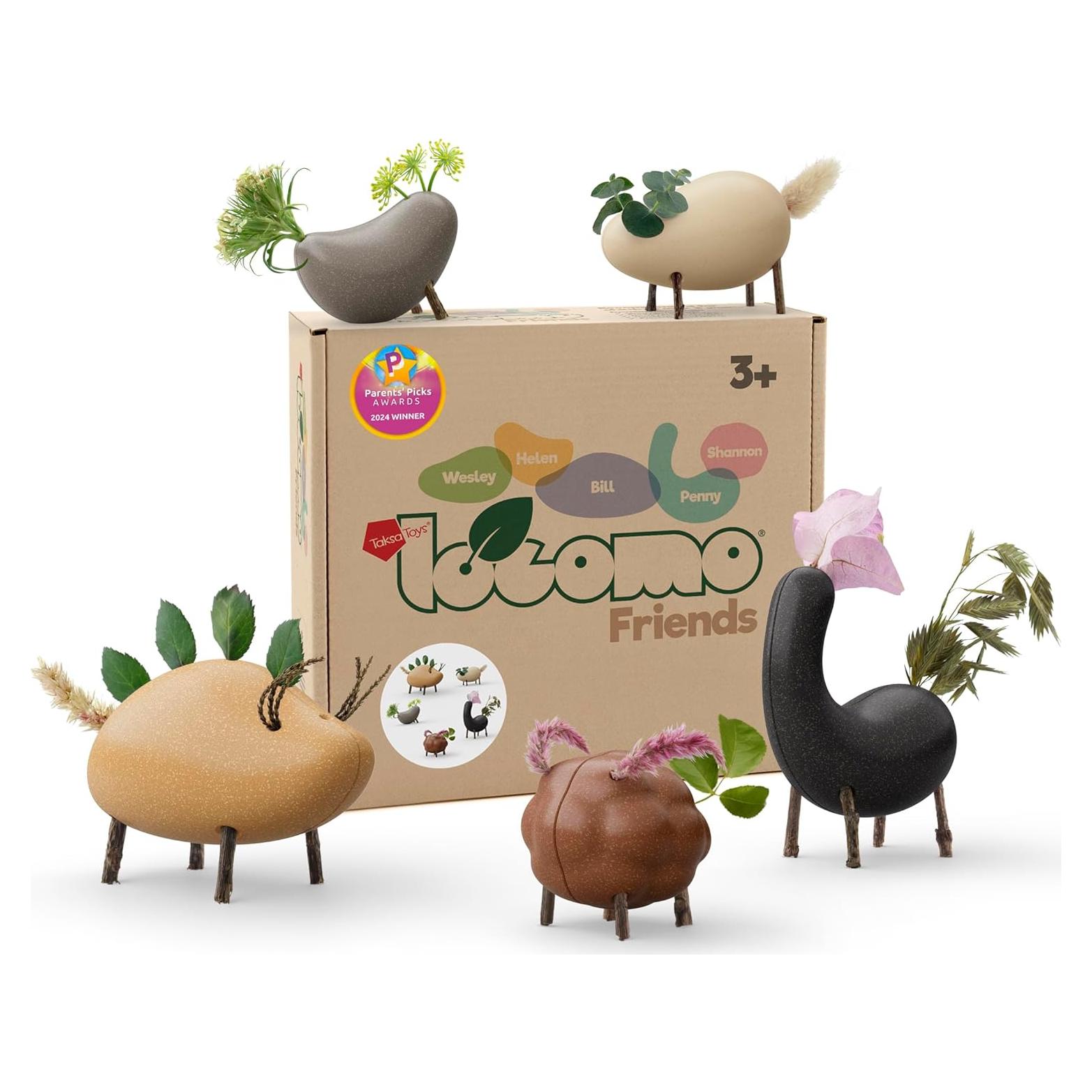 Figuras de Animales de Madera Taksa Toys Waldorf 5 Piezas