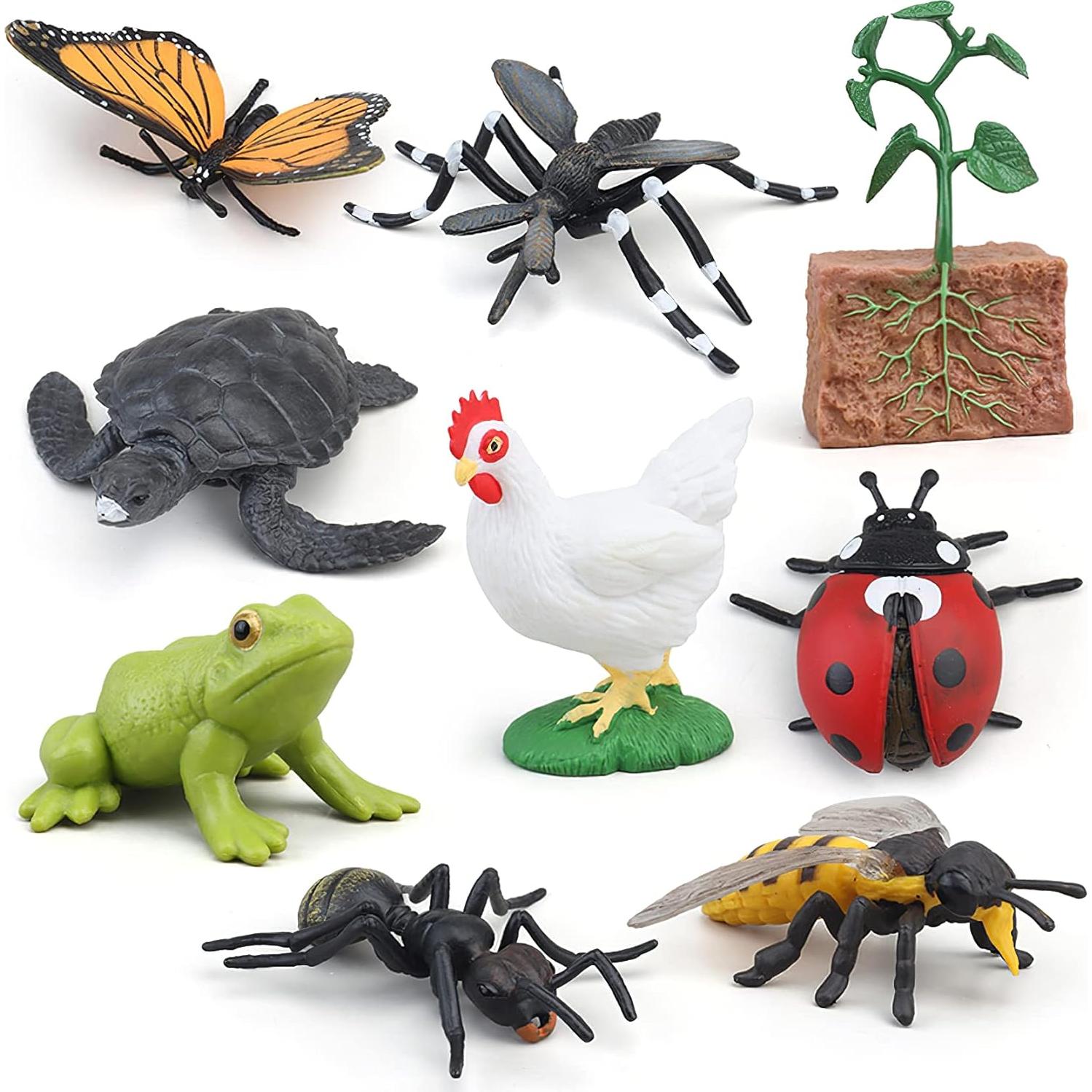 Juguete Educativo Ciclo de Vida Insectos MIKNEKE 3 Figuras