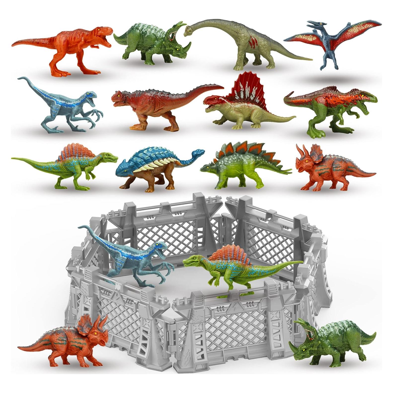 Conjunto de Dinosaurios Mini Oriate 12 Piezas 10 cm