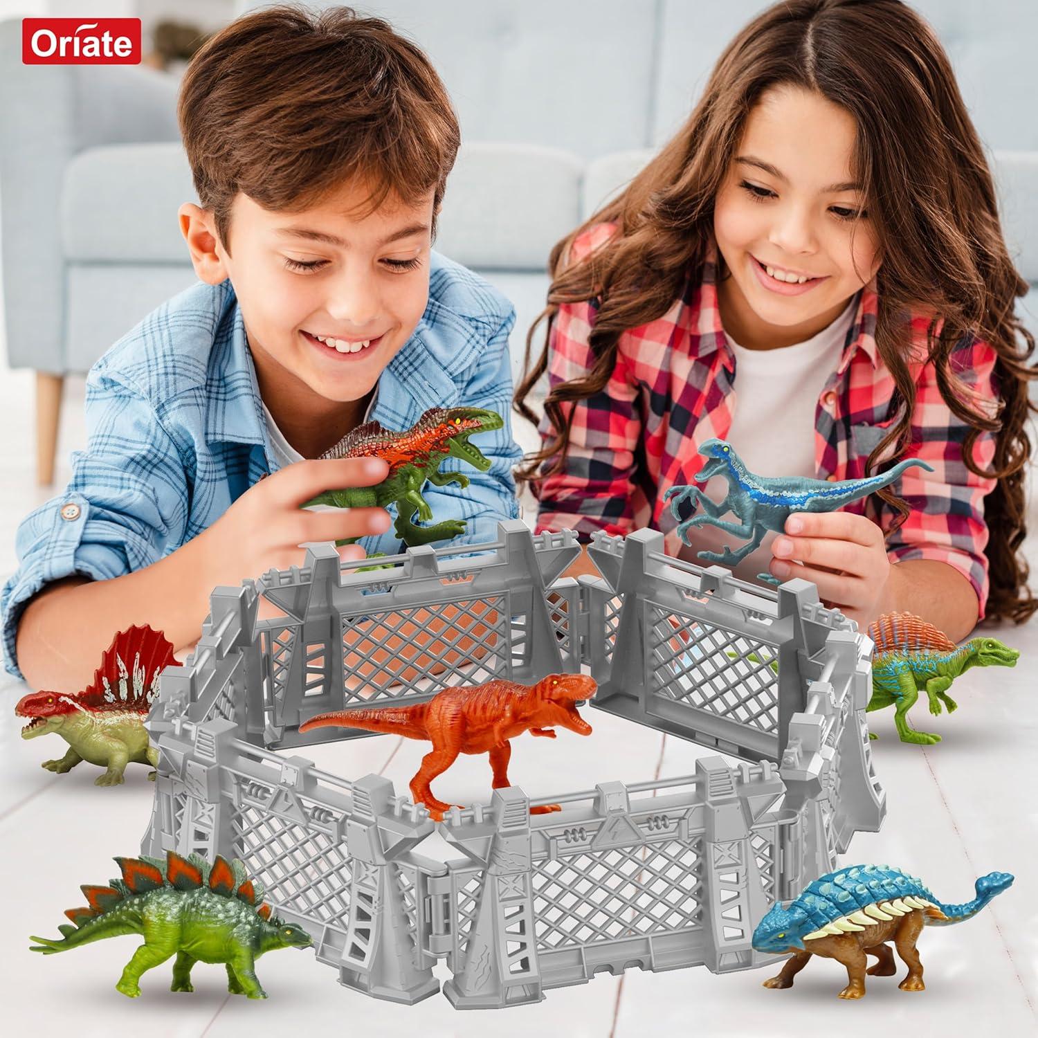 Conjunto de Dinosaurios Mini Oriate 12 Piezas 10 cm