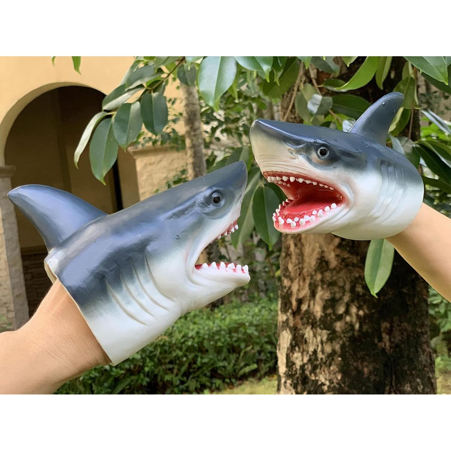 Títere de Mano Tiburón Gemini para Niños Juguete Realista