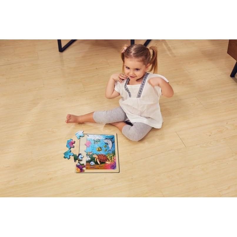 Rompecabezas de Madera Olydaus 25 Piezas Animales Granja