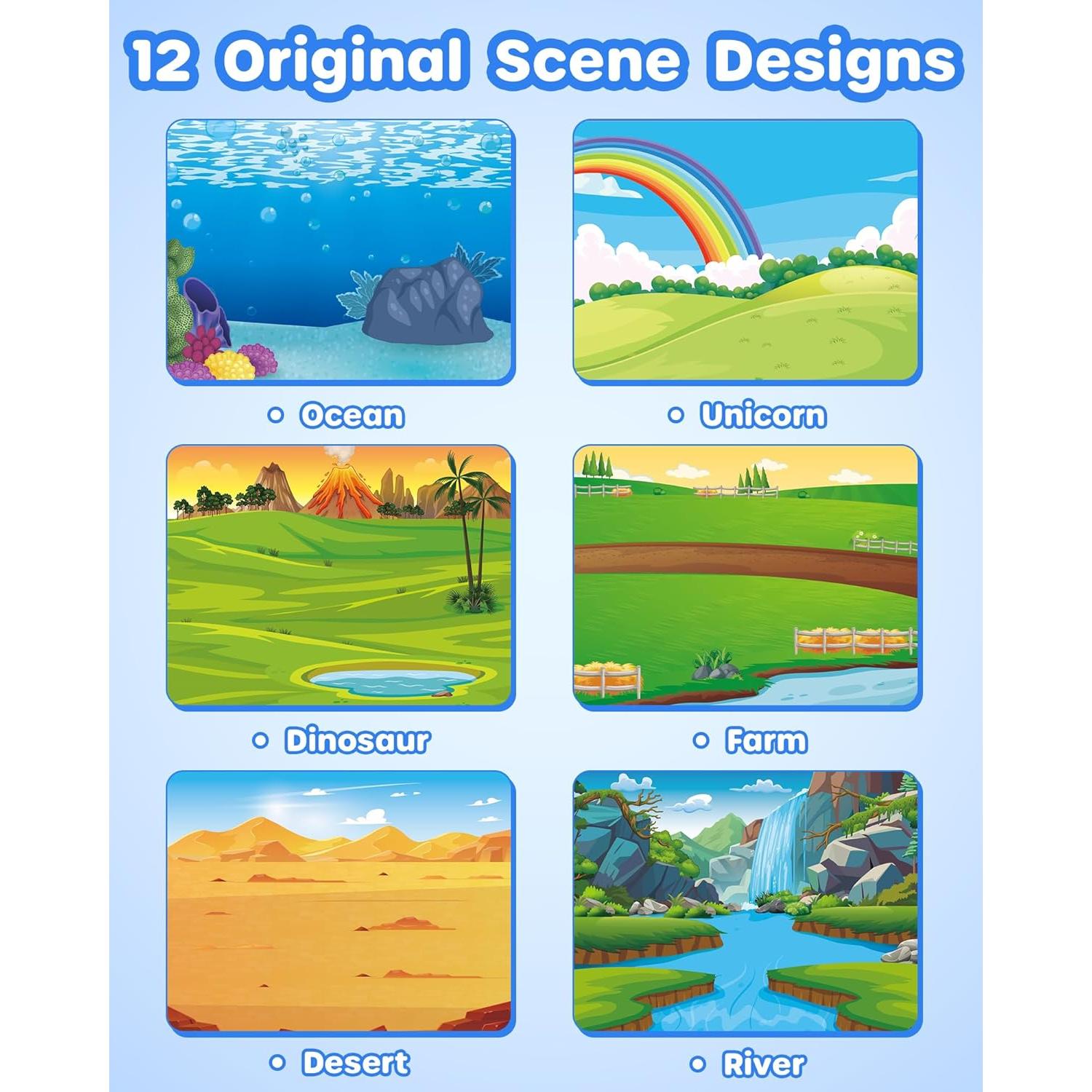 Libro de Stickers D-FantiX para Niños 3-8 Años, 500+ Stickers